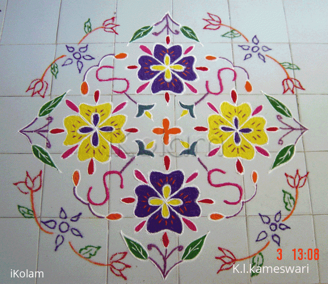 Rangoli: Rangoli flowers