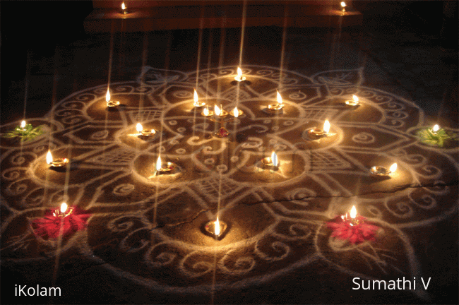 Rangoli: Karthigai kolam