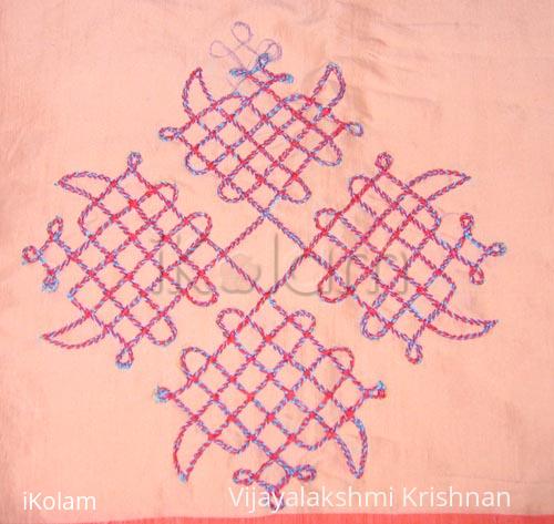 Rangoli: kolam done by embroidary