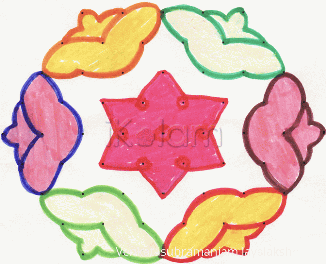 Rangoli: Kolam - star