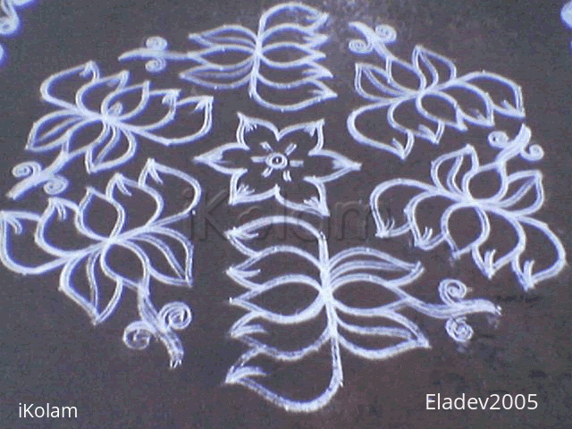 Rangoli: Margazhi - Lotus