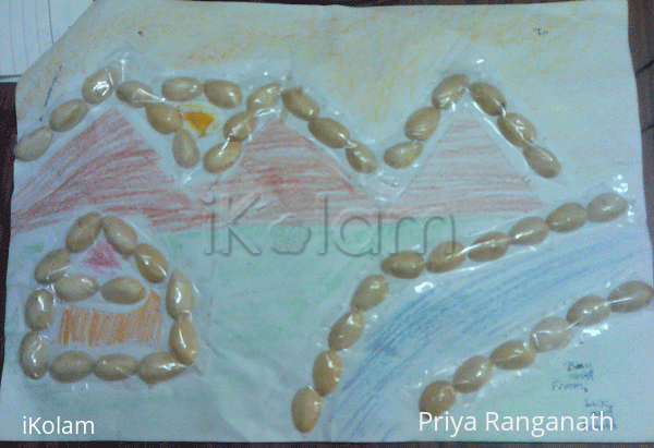 Rangoli: Nature scene