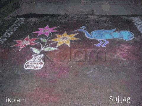 Rangoli: Peacocks