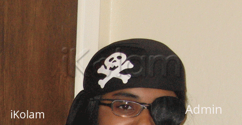 Rangoli: Pirate - eye patch and hat