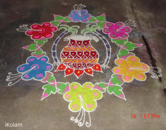 Rangoli: Pongal pot