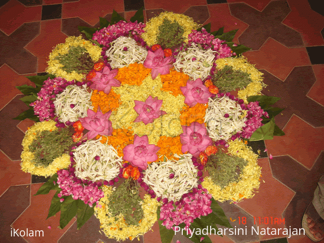 Rangoli: Flower Arrangement as Kolam