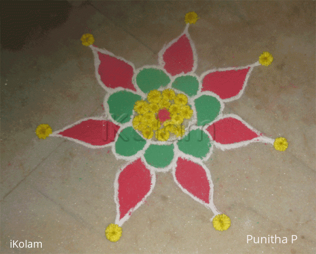 Rangoli: My first pongal kolam