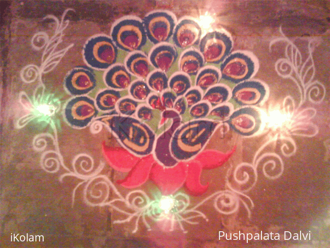 Rangoli: Peacock Rangoli