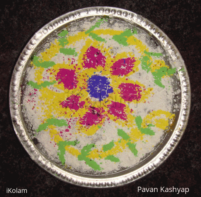 Rangoli: Rangoli on water