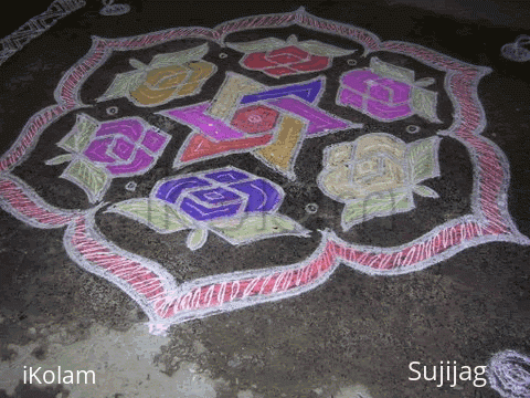 Rangoli: Roses