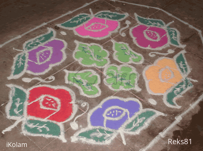 Rangoli: Roses