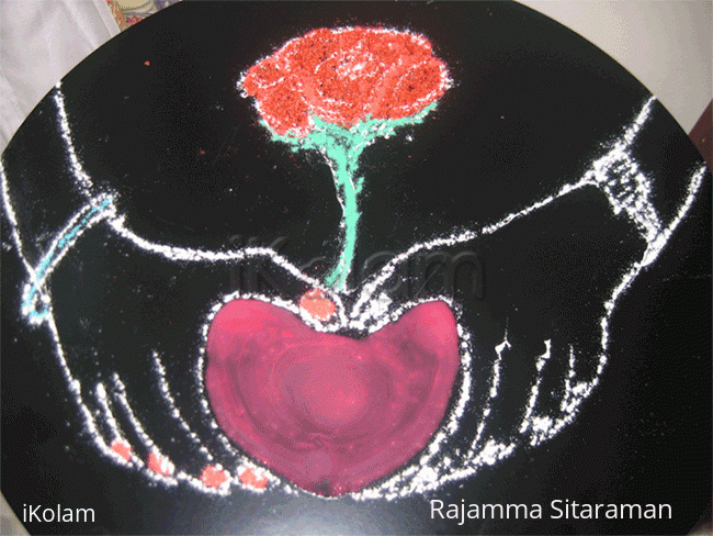 Rangoli: Happy Valentine's day