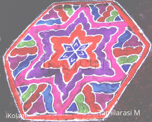 Rangoli: Shells and stars