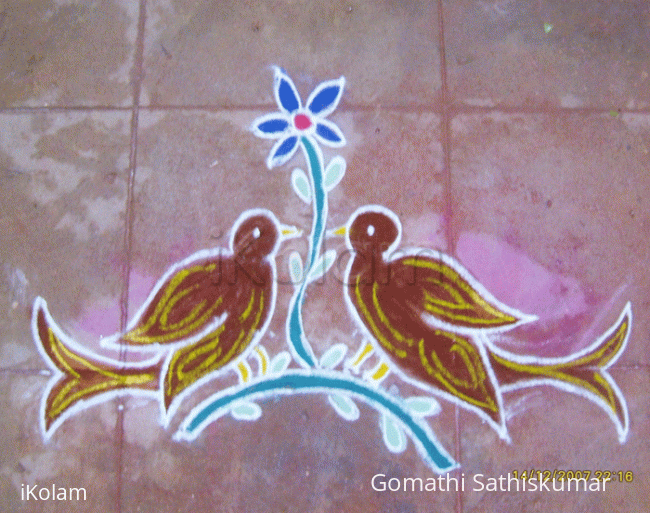 Rangoli: Sparrows