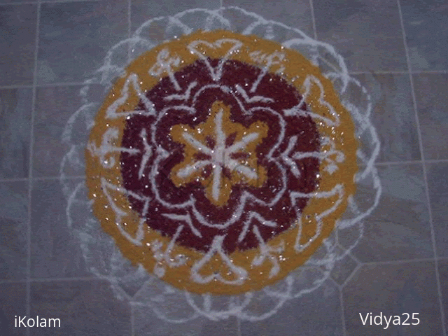 Rangoli: Rangoli with glitter