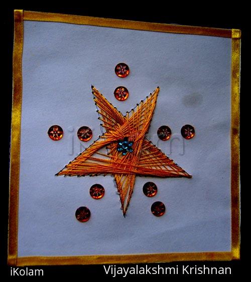 Rangoli: stitching card