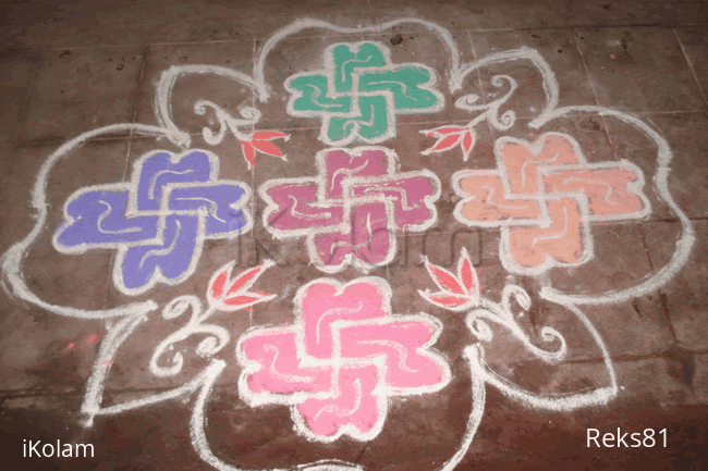 Rangoli: Swastik