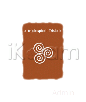 Rangoli: Triple spiral - Triskele