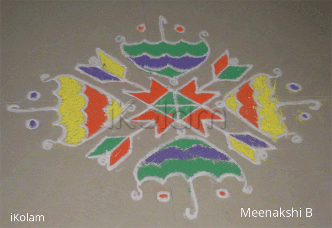 Rangoli: Umbrellas