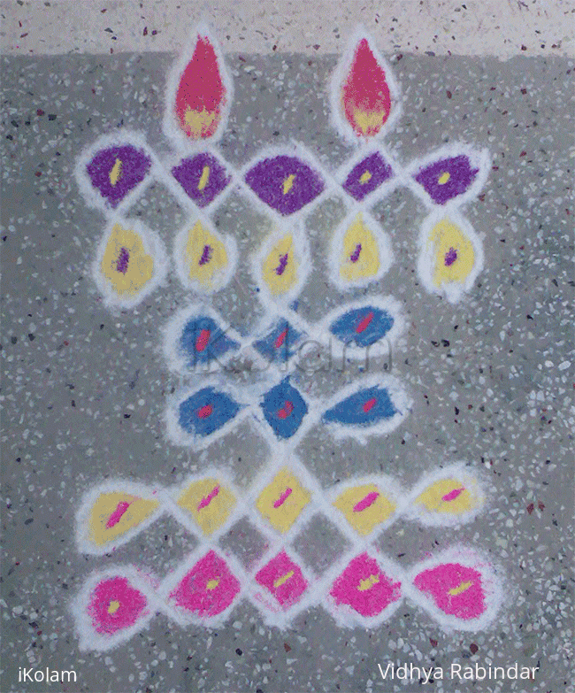 Rangoli: Vilakku Kolam