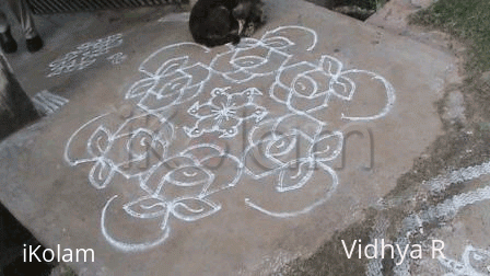 Rangoli: Roses and Parrots