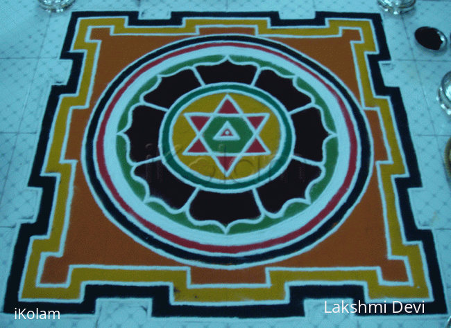 Rangoli: The Lakshmi Yantra