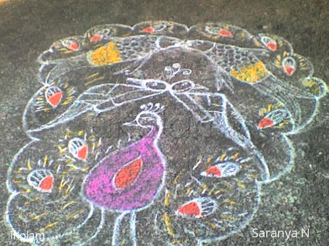 Rangoli: Peacock