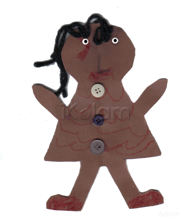 Rangoli: Gingerbread girl