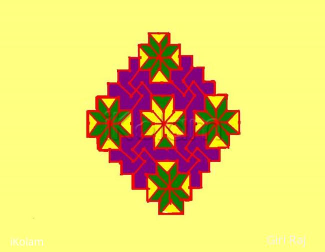 Rangoli: Dotted kolam