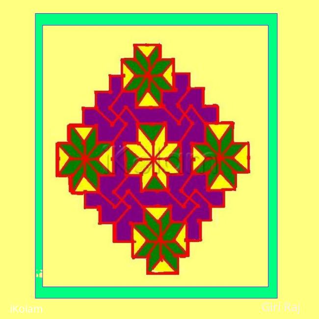 Rangoli: Dotted kolam