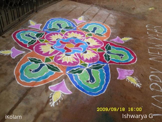 Rangoli: Margazhi Dew Drops Rangoli Contest - 2010