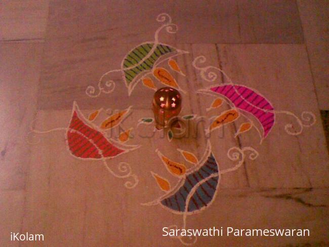 Rangoli: Margazhi Deepam