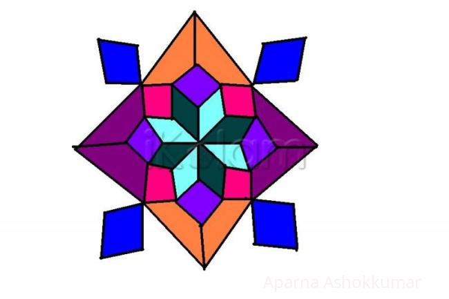 Rangoli: 3d kolam