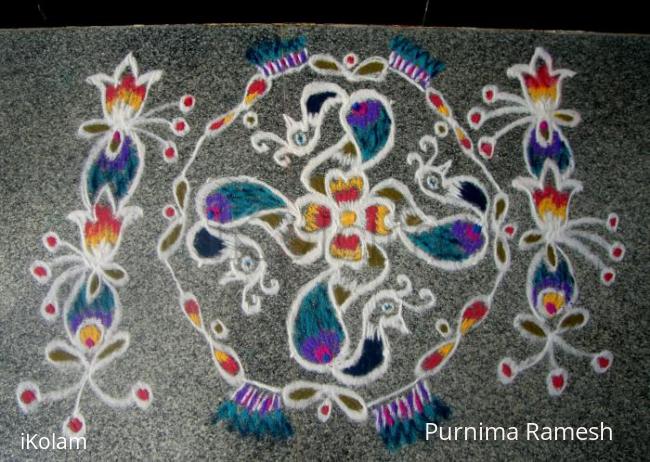 Rangoli: Dotted Kolam