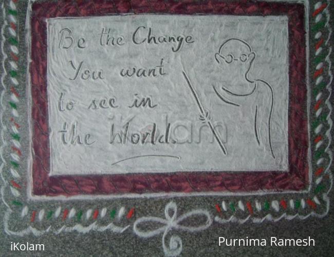 Rangoli: Gandhi Jeyanthi