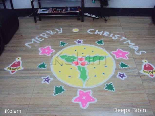 Rangoli: Chirstmas rangoli