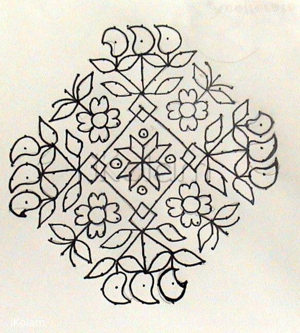 Rangoli: ugadi-kolam