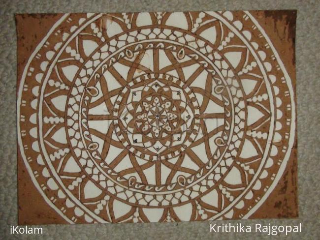 Rangoli: rangoli with mehendi