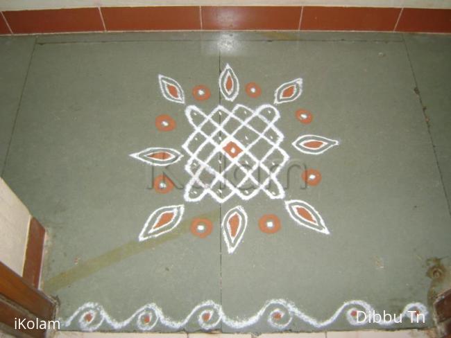 Rangoli: Simple kolam