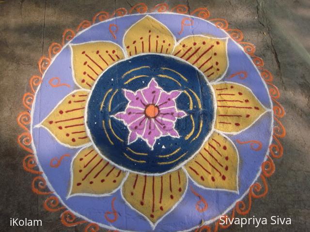 Rangoli: pongal kolam