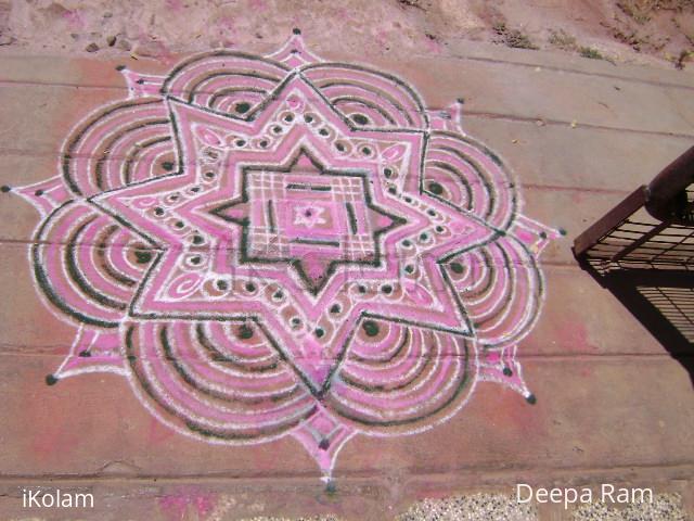 Rangoli: star rangoli