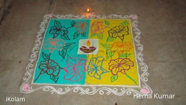 Rangoli: Rangoli done on Diwali