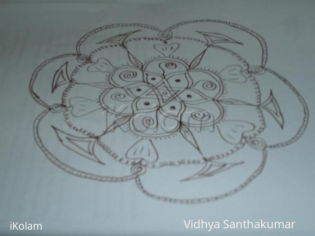 Rangoli: hand drawn