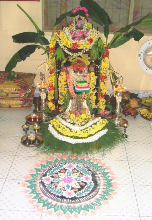 Rangoli: Gowri-Ganesha pooja