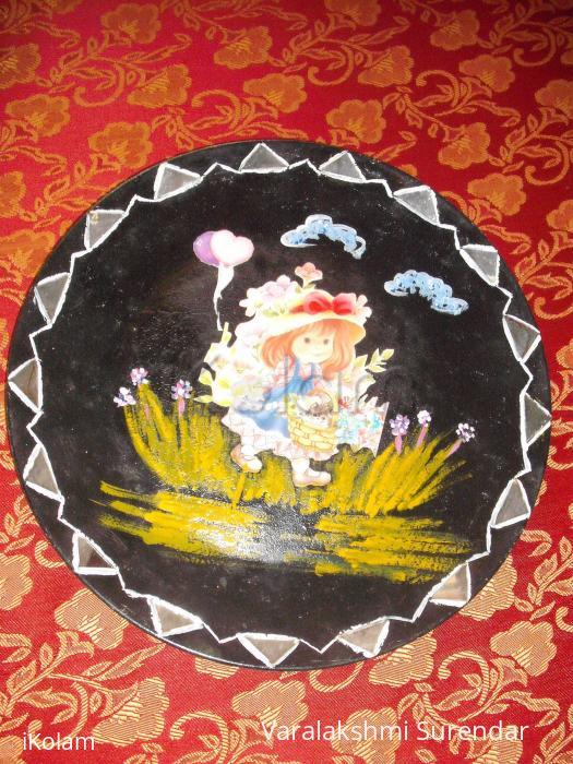 Rangoli: plate painting