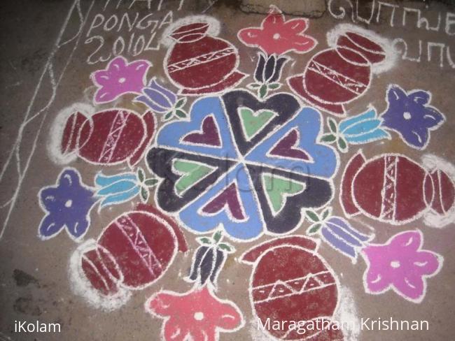 Rangoli: pongal kolam