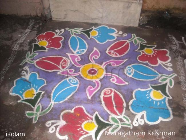 Rangoli: pongal kolam