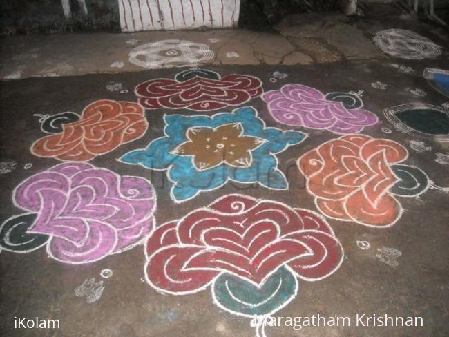 Rangoli: pongal kolam