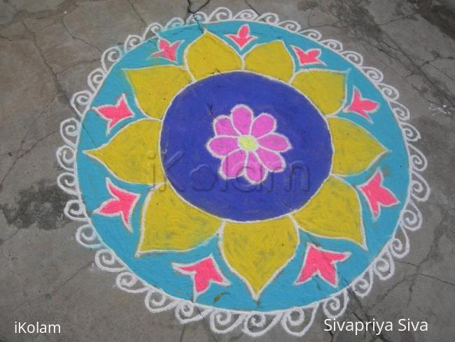 Rangoli: pongal kolam