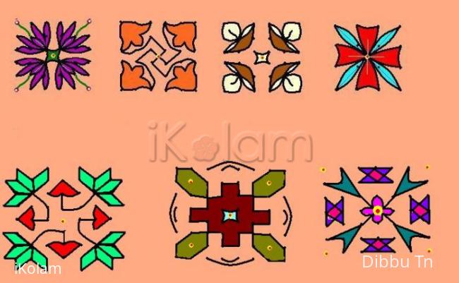 Rangoli: Flat Kolams